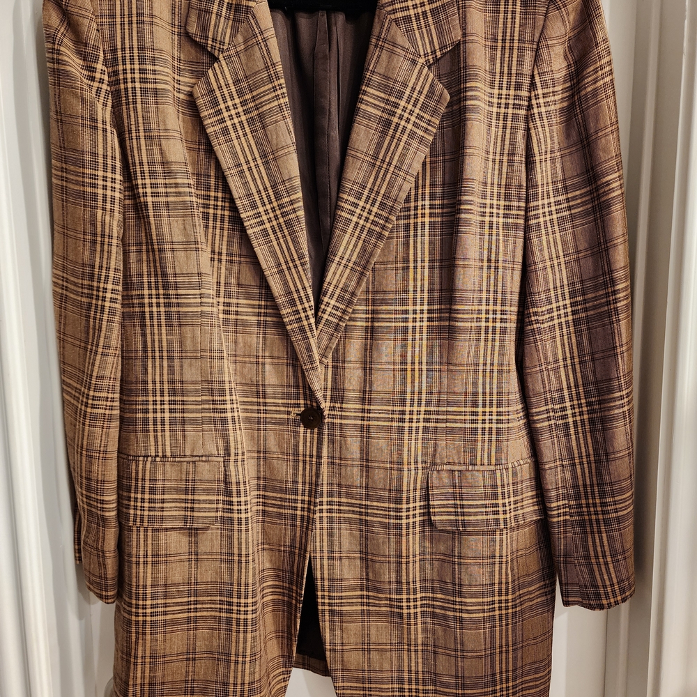 Jones New York Brown Plaid Women's Blazer